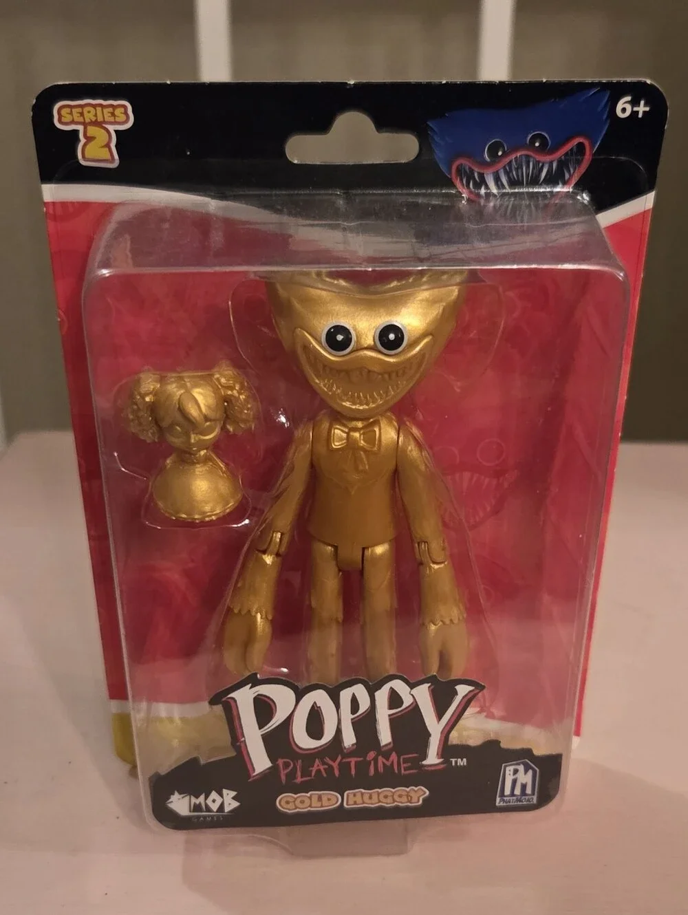 ♡ poppy playtime series 2 gold huggy action figure new ♡